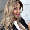 Lace front Mono Top Rootbeer float blonde topper syntetyczny ciemny orzech