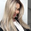 Lace Front Mono Top Butterbeer Blonde Topper syntetyczny jasny orzech