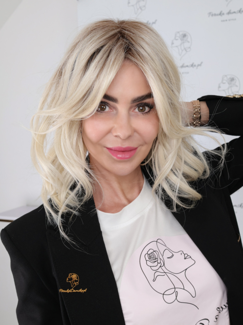 Mono topper syntetyczny Peerless Bombshell blonde 40 cm